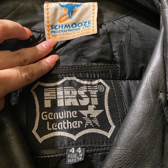 Genuine Leather Jacket Vintage 1985 Rare - Picture 3 of 3